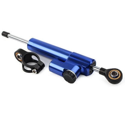 CNC Steering Damper Stabilizer for Motorcycle - Blue