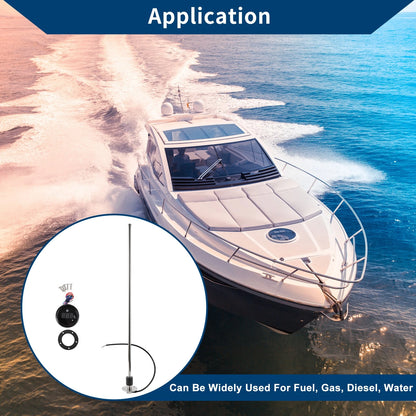 Fuel Sending Unit and Gauge Kit 0-190 Ohm 750mm for Boat Car