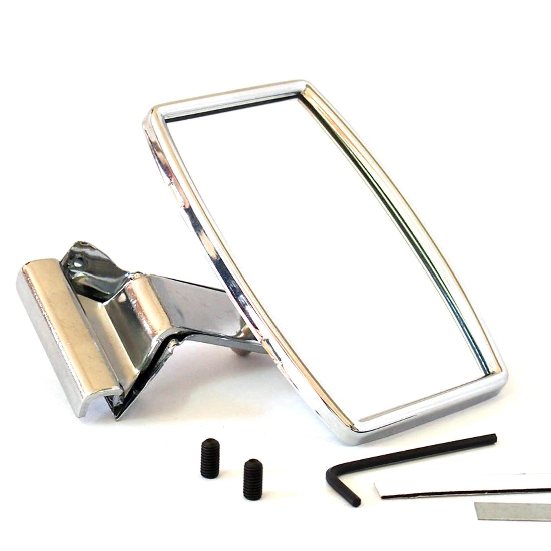 Stainless Rectangular Quarterlight Mirror for Hotrod Classic Car