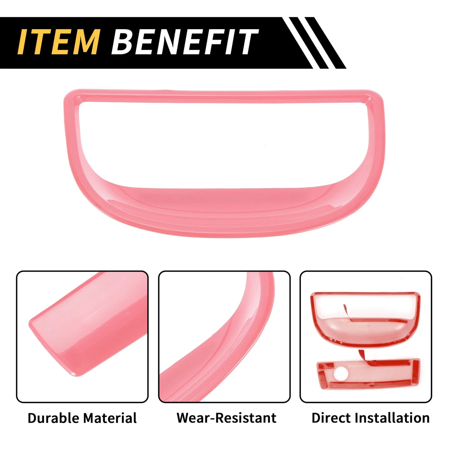 Glove Box Handle Switch Cover Trim for Jeep Wrangler JK (2007–2017) Pink