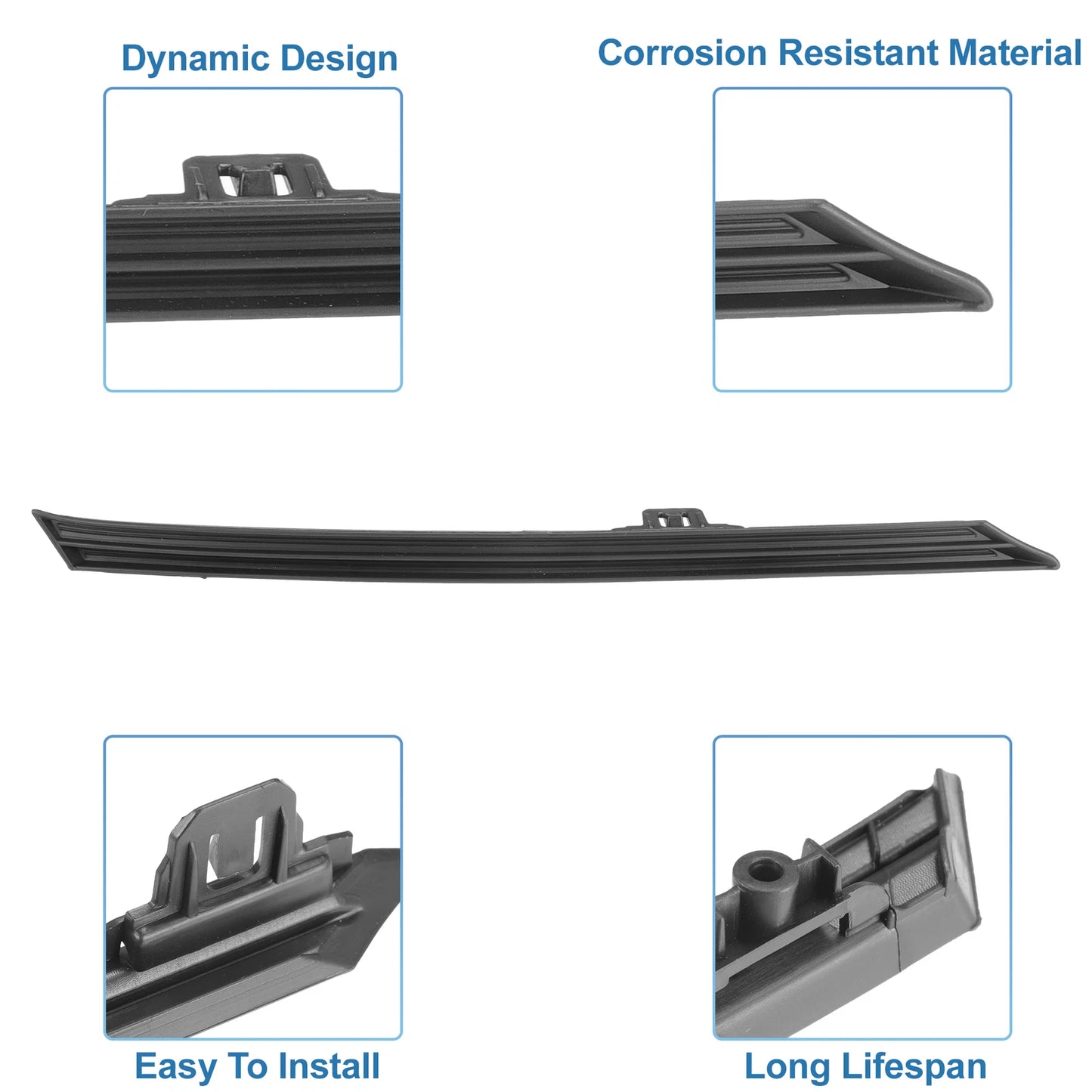 Front Hood Bumper Grille for Toyota RAV4 (2019–2022) No.531230R050 Black
