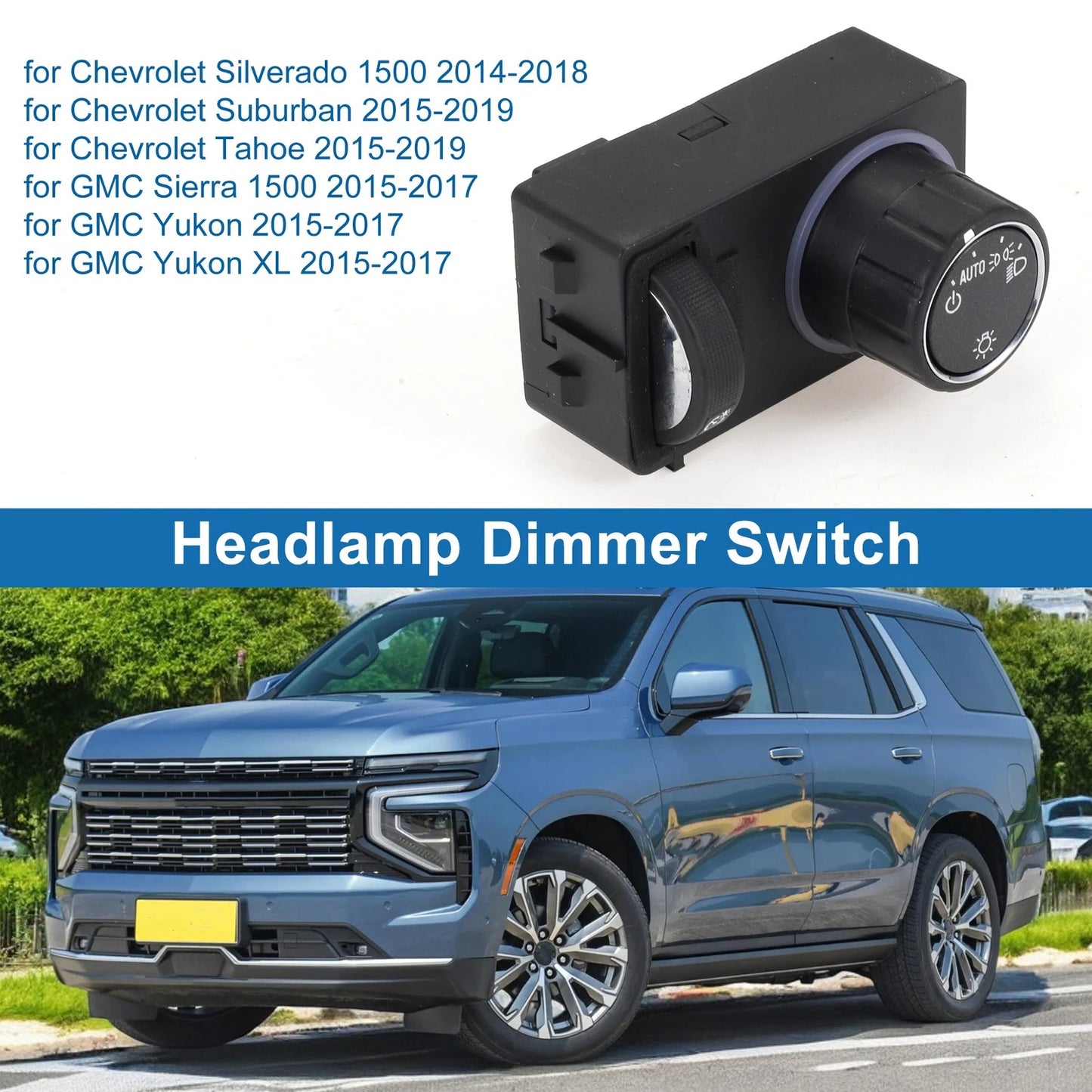 Headlight Switch for Chevrolet Silverado 1500 (2014–2018) No.23187805/84154109/1S12901