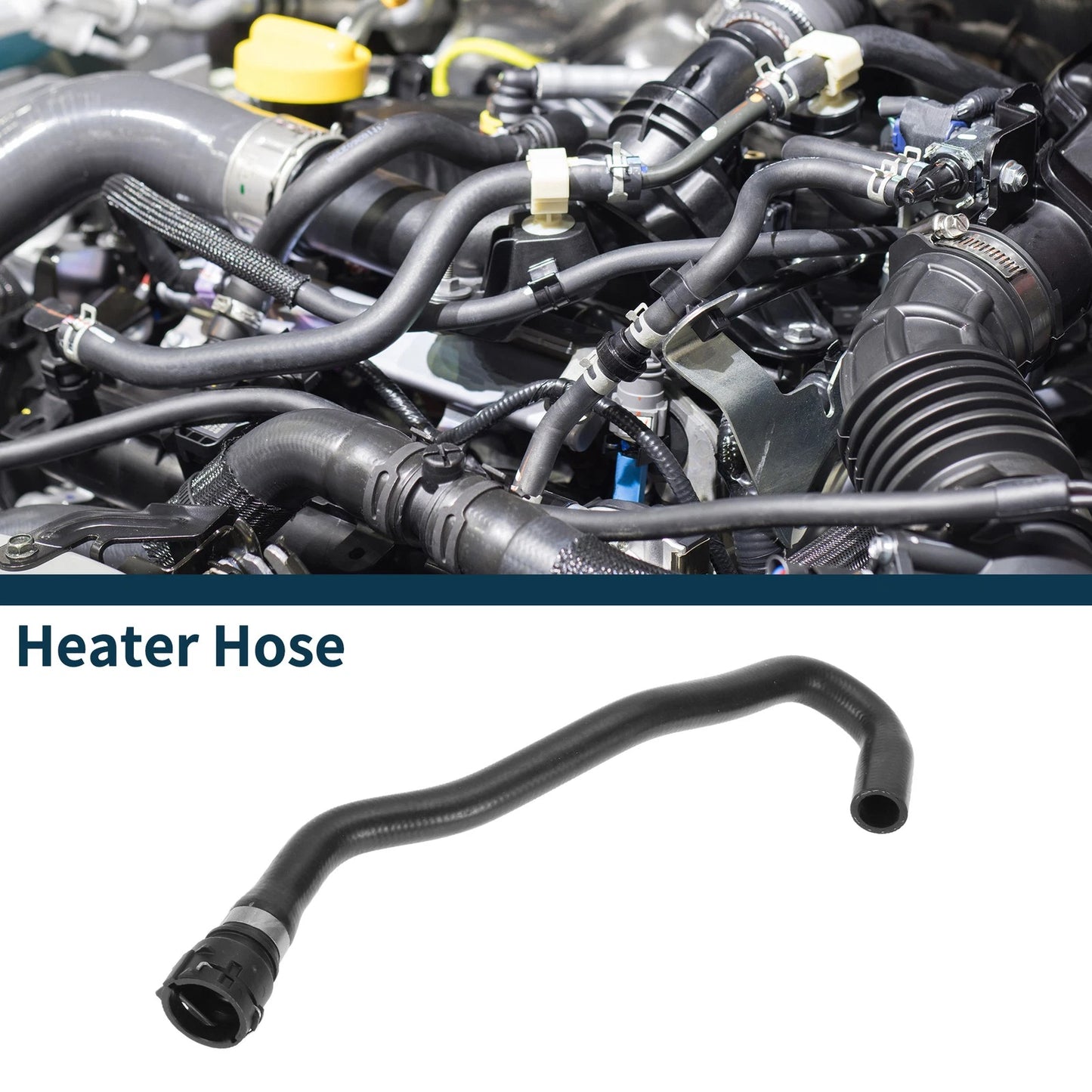 Heater Hose for Audi A4/S4/Avant/quattro (2013–2015) No. 8K0121036E Rubber Black