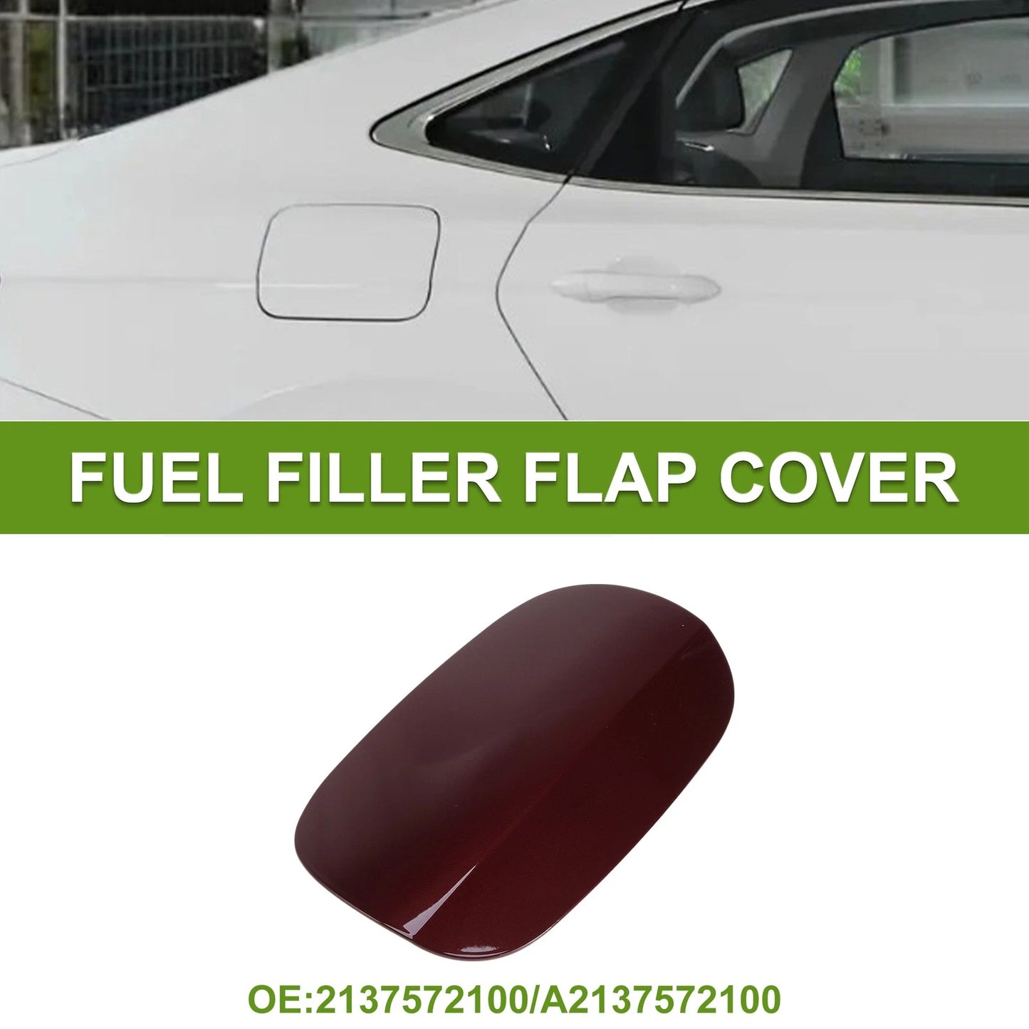 Fuel Tank Door Cap for Mercedes-Benz W213 (2016–2022) Red Filler Flap Cover