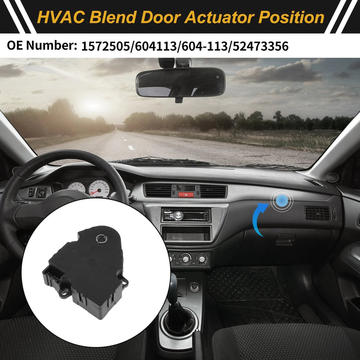 HVAC Heater Blend Door Actuator for Cadillac Escalade (2002) 1572505