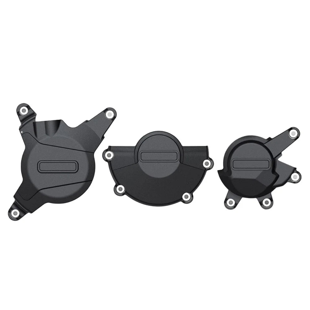 Black Motorcycle Engine Cover Protector Set for Honda CBR600RR (07-24)