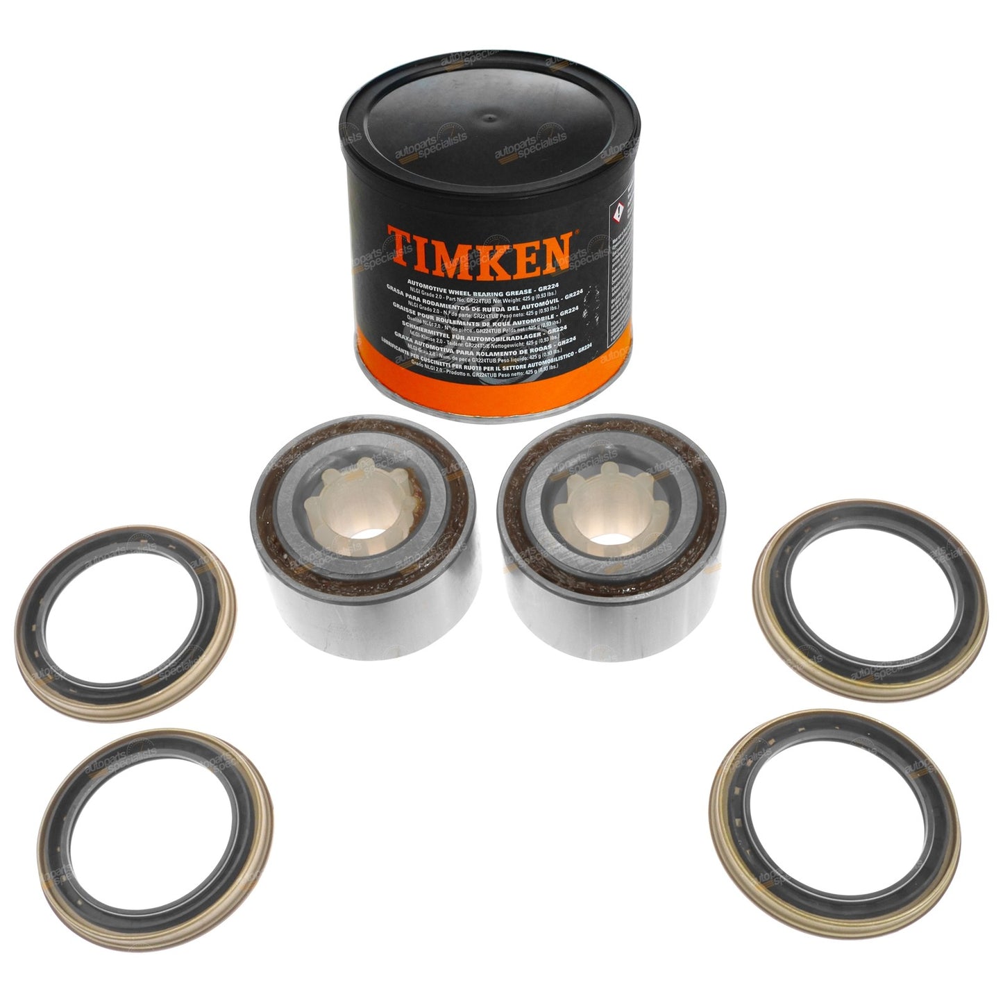 2X Front Wheel Bearing Kits for Nissan Serena C23 (1992–1995)