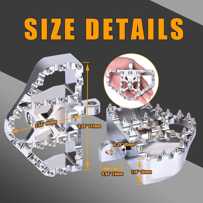 MX Style Floorboard Foot Pegs for Harley Dyna Touring Sportster Softail