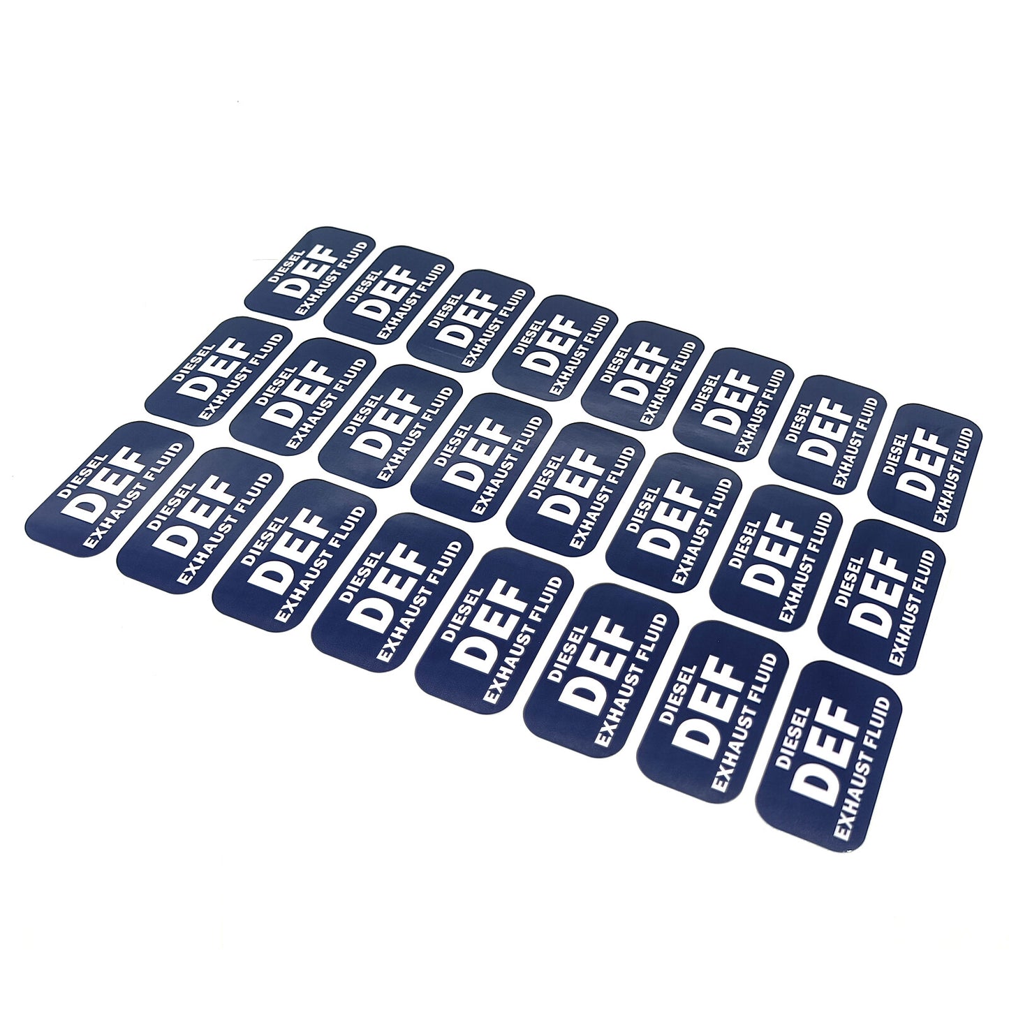 24Pcs Weatherproof DEF Diesel Exhaust Fluid Stickers for All Vehicles