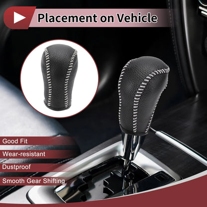 1Pc Gear Shift Knob Cover for Mazda CX-5 (2013–2014) Black Beige