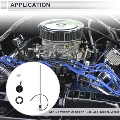 Fuel Sending Unit and Gauge Kit 240-33 Ohm for Boat Truck Vehicle