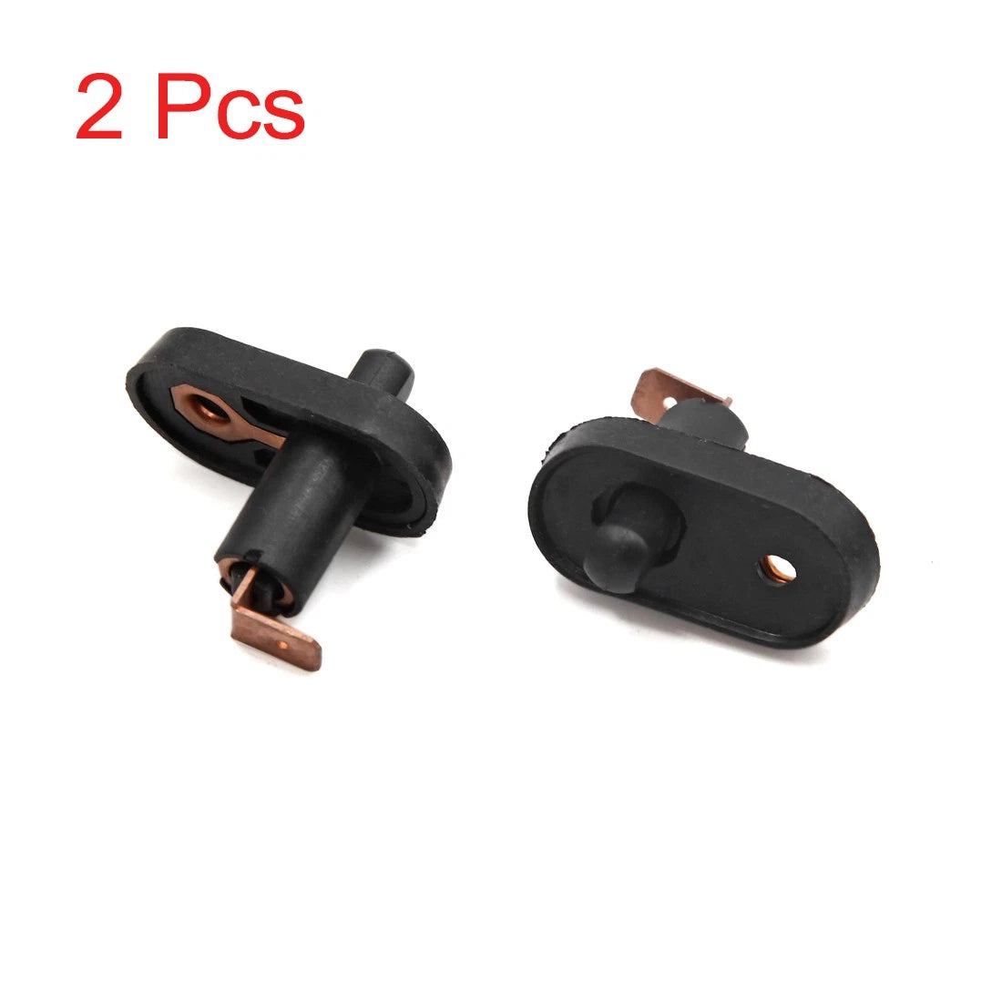 2X Universal Black Interior Door Light Lamp Button Switch for Car Vehicle