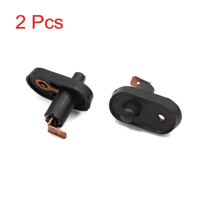 2X Universal Black Interior Door Light Lamp Button Switch for Car Vehicle