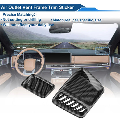 Air Condition Outlet Vent Trim Cover Frame for Hyundai Santa Fe (2013–2018) 2X Black