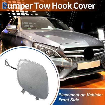 Tow Hook Cover for Mercedes-Benz C43 (2017–2020) No.A2058850024 Dark Silver