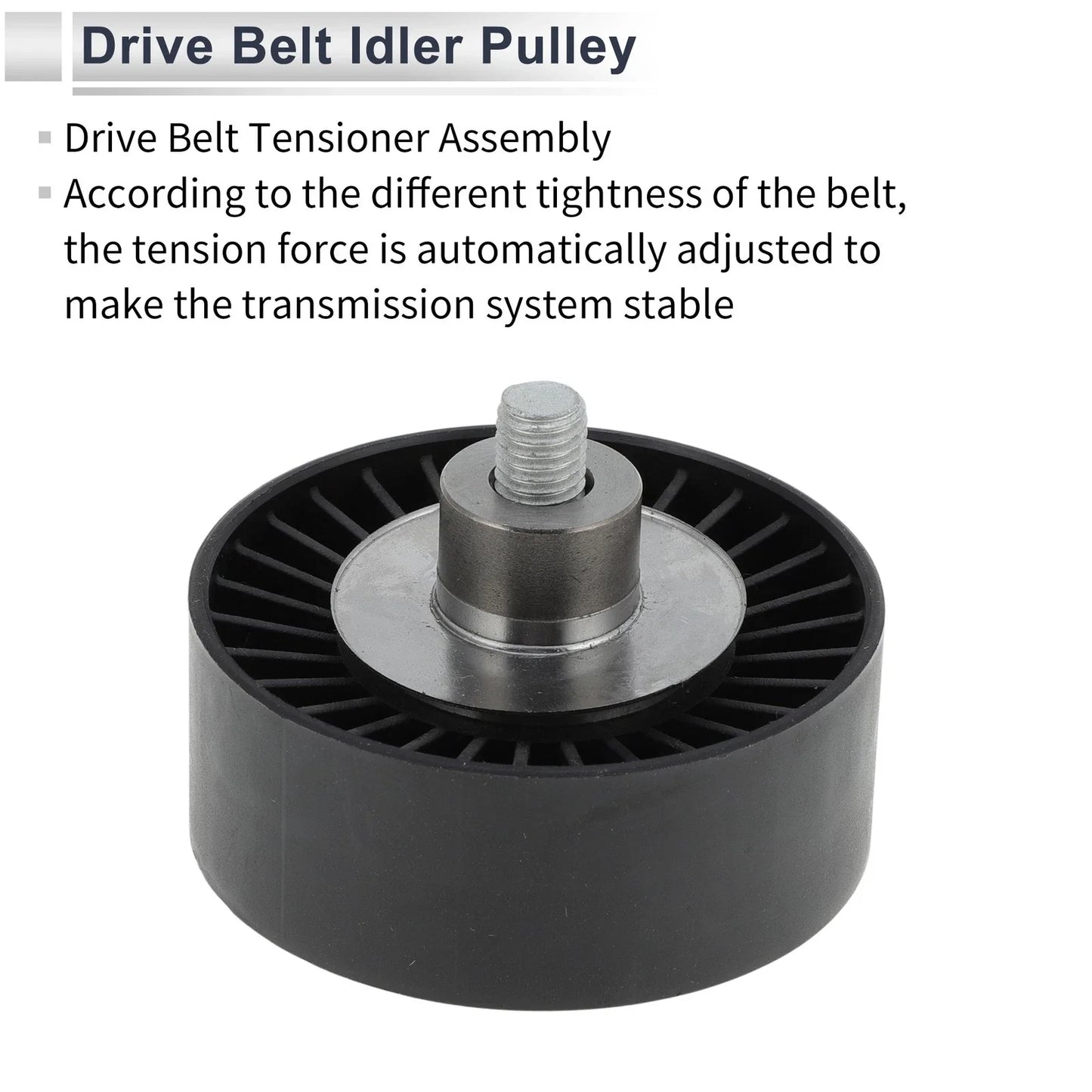 Drive Belt Idler Pulley Black for BMW Series 3 (2008-2012)