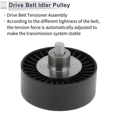 Drive Belt Idler Pulley Black for BMW Series 3 (2008-2012)