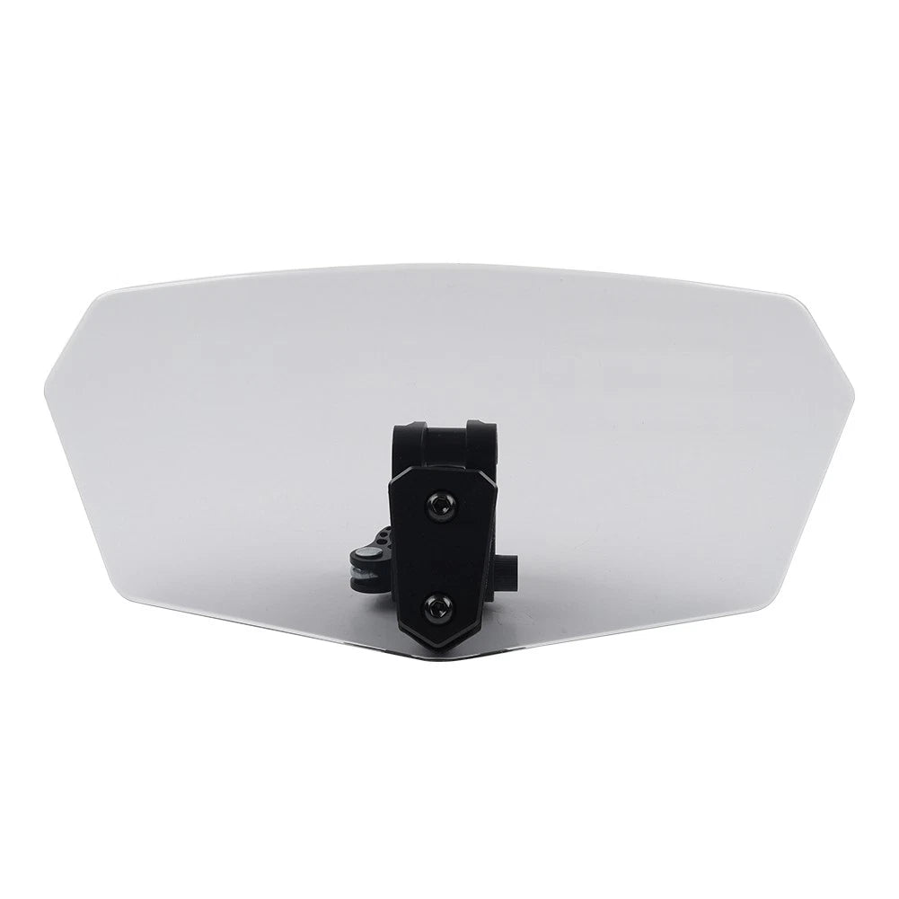 Adjustable Motorcycle Clip-On Windshield Extension Air Deflector