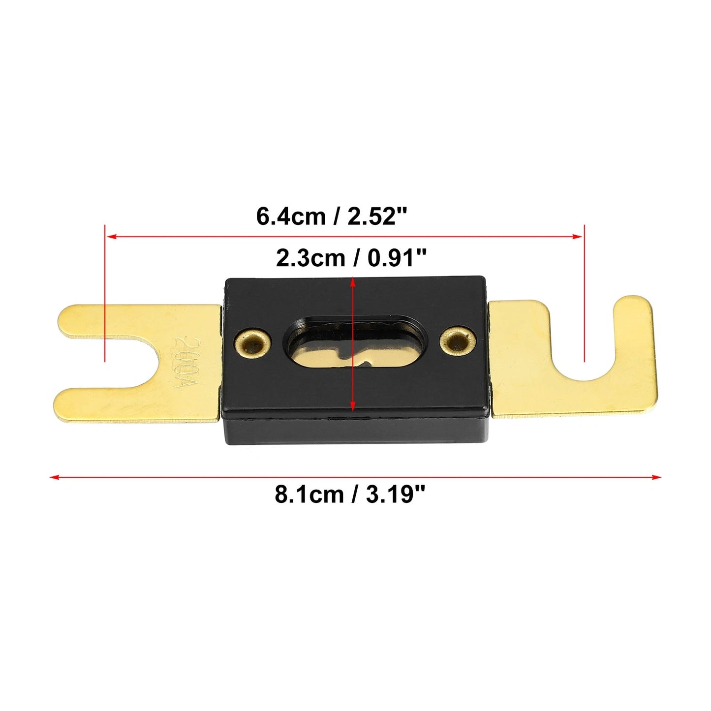 3pcs 200A ANL Fuse Replacement for Car Truck Motorcycle Boat Audio