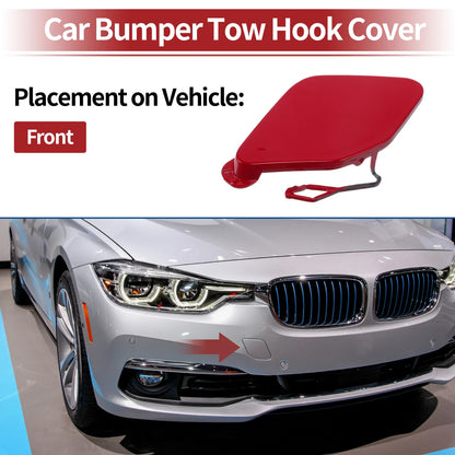 Front Tow Hook Cover for BMW 320i (2016–2018) No. 51117396837 Red