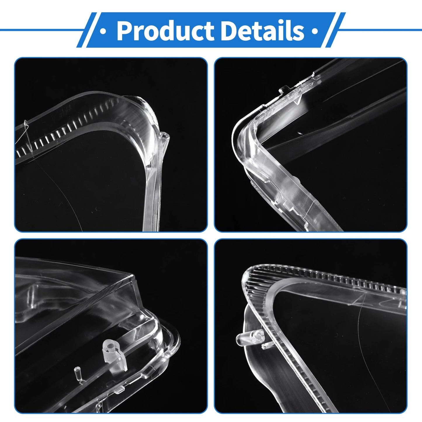 1 Pcs Headlight Lens Cover for Mitsubishi Pajero (2007–2018)