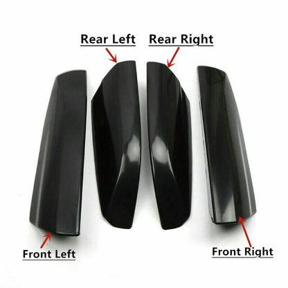 Glossy Black Roof Rack End Cover Cap for Toyota Highlander XU40 (2008–2013)