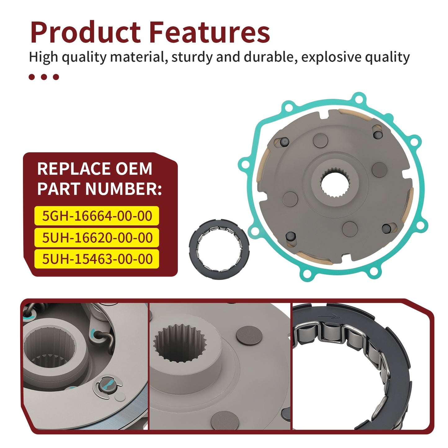 Wet Clutch Centrifugal Carrier with Gasket for Yamaha Bruin 350 (2004–2006)