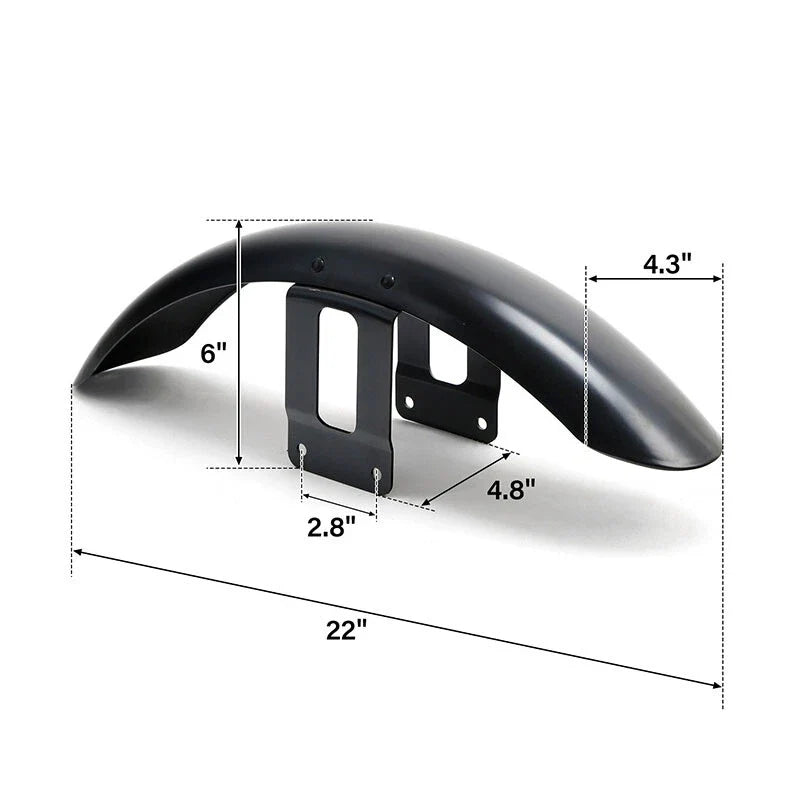 Unpainted Front Fender for Harley Sportster XL Iron 883 1200 XL883 XL1200