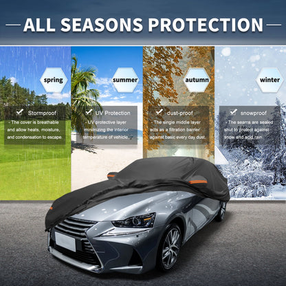 Waterproof Car Cover for Lexus IS Sedan (2014–2021) - 210D-PU, Zipper