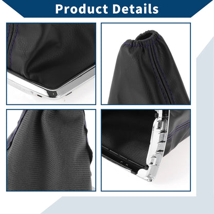 1 Pc Gear Shift Gaiter for Ford Focus (2005–2012) Black Blue Leather