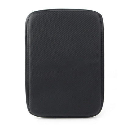 Carbon Fiber Center Console Armrest Cushion Mat Cover for Car
