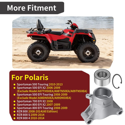 Left Rear Wheel Carrier w/ Bearing for Polaris RZR 800 S 800 4 800 (2008–2014)