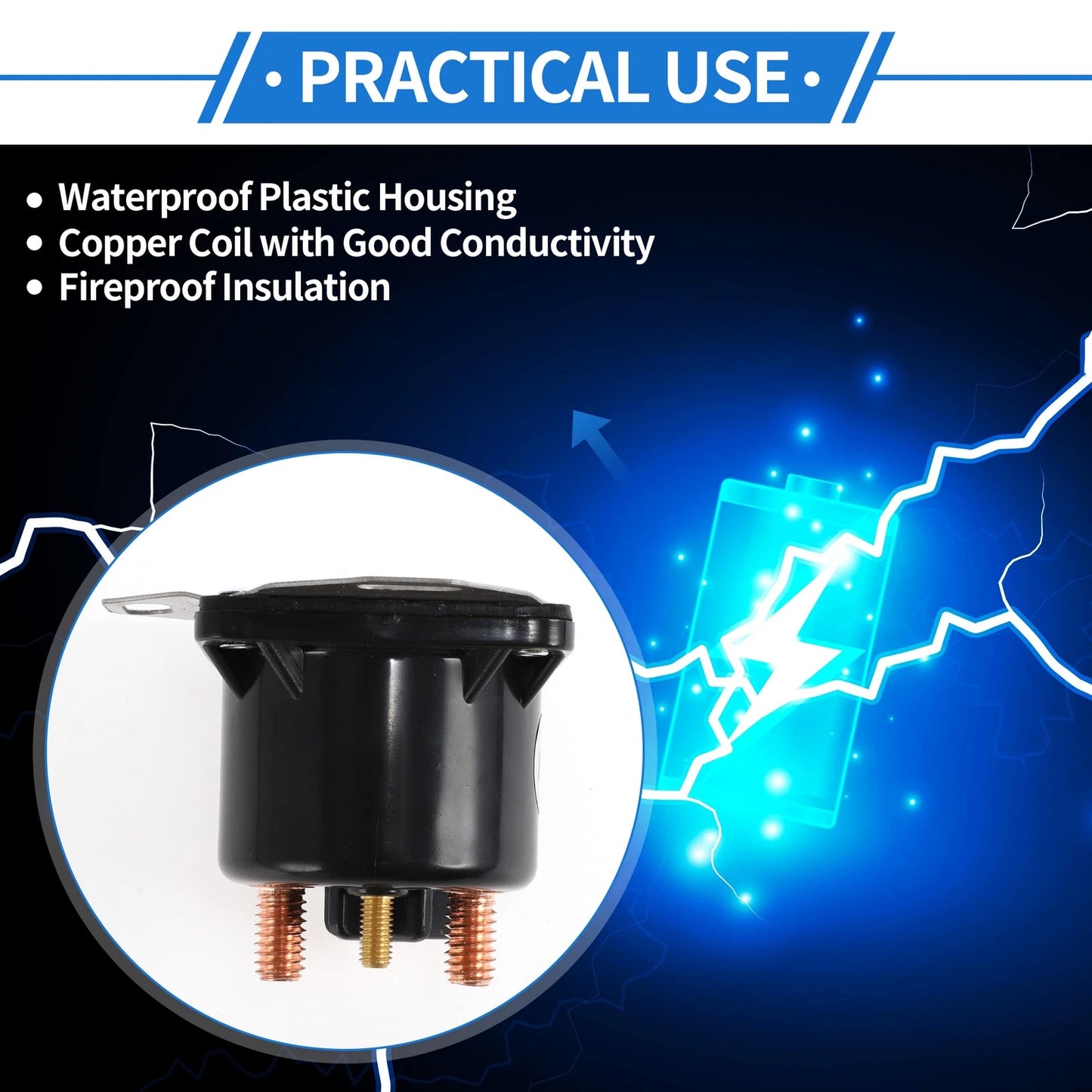Set of 1 Diesel Glow Plug Relay 12V 250A for Ford F Series