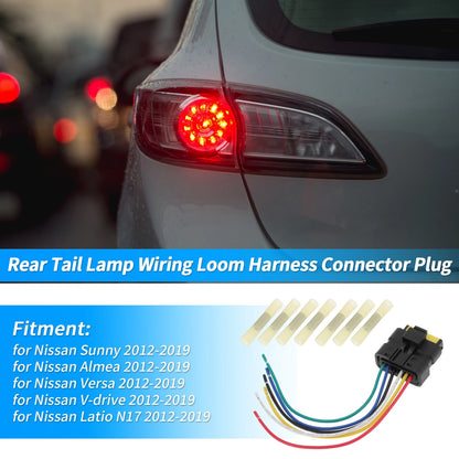 Rear Tail Light Harness for Nissan Sunny (2012–2019) No.265503AN0A