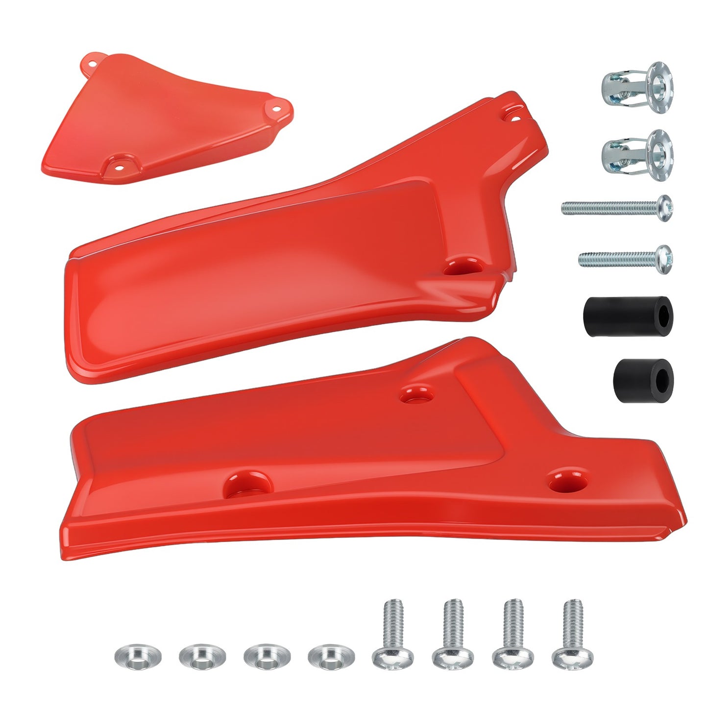 Set of 2 Side Panel Covers Red for Honda XR200R XR250R (1984–2002)