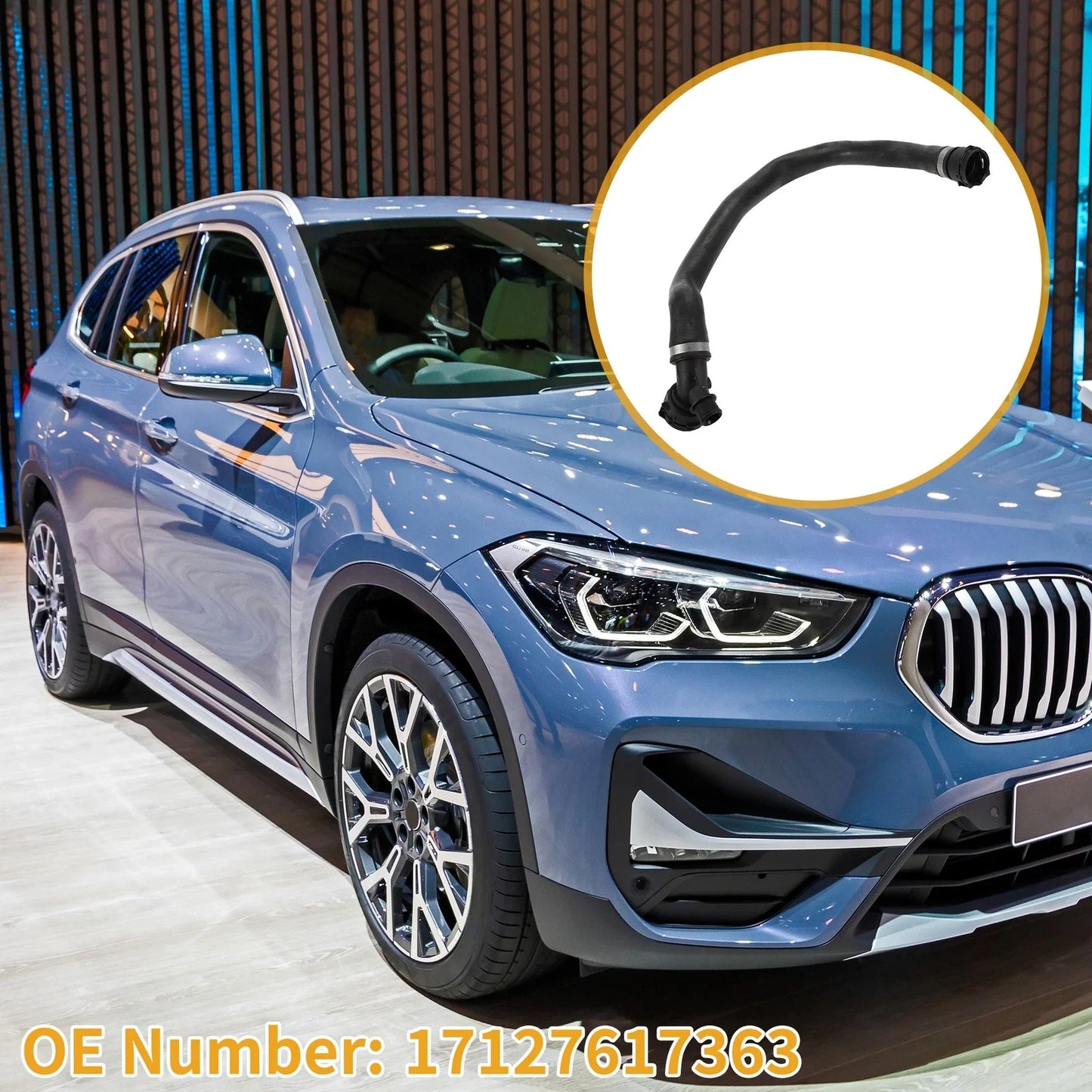 Radiator Hose for BMW X1/X2 Rubber Black (2016-2020)