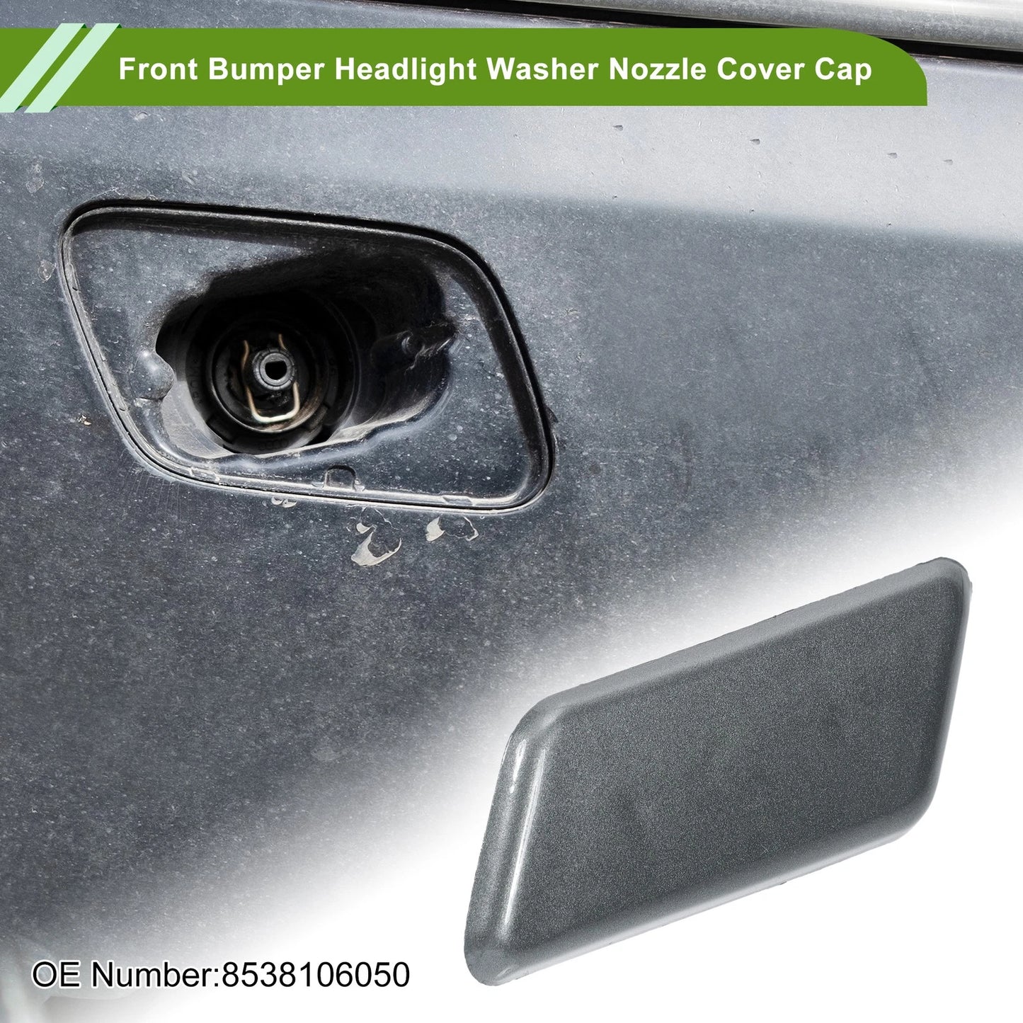 Front Left Washer Nozzle Cover Cap No. 8538106050 for Toyota Camry (2009–2012) Gray