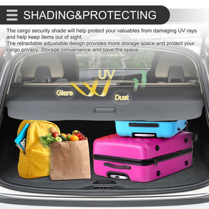 Retractable Cargo Cover for BMW X1 (2023–2024) Rear Trunk Security Shield Gloss Black