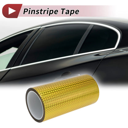 Pinstripe Tape 200mmx50m for Car Motorcycle Boat Laser Gold Tone (1 Pcs)
