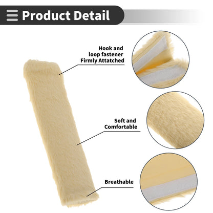Set of 2 Seat Belt Cover Pads for Universal Fit (24cm)