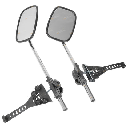 2X Towing Mirrors for Adjustable Mounts - Clear Vision Set