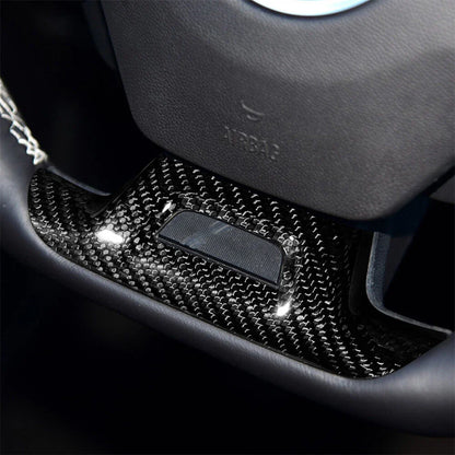 Carbon Fiber Steering Wheel Lower Cover Trim for Chevrolet Camaro (2016-2023)