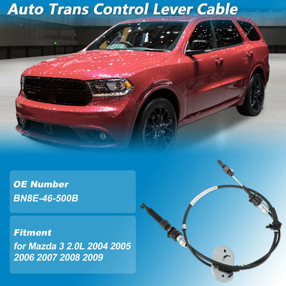 Auto Trans Gear Shifter Cable for Mazda 3 2.0L (2004–2009) No.BN8E-46-500B