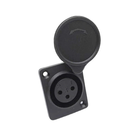 ABS Plastic Shell XLR 3-pin Socket Charging Port for Auto Make Model
