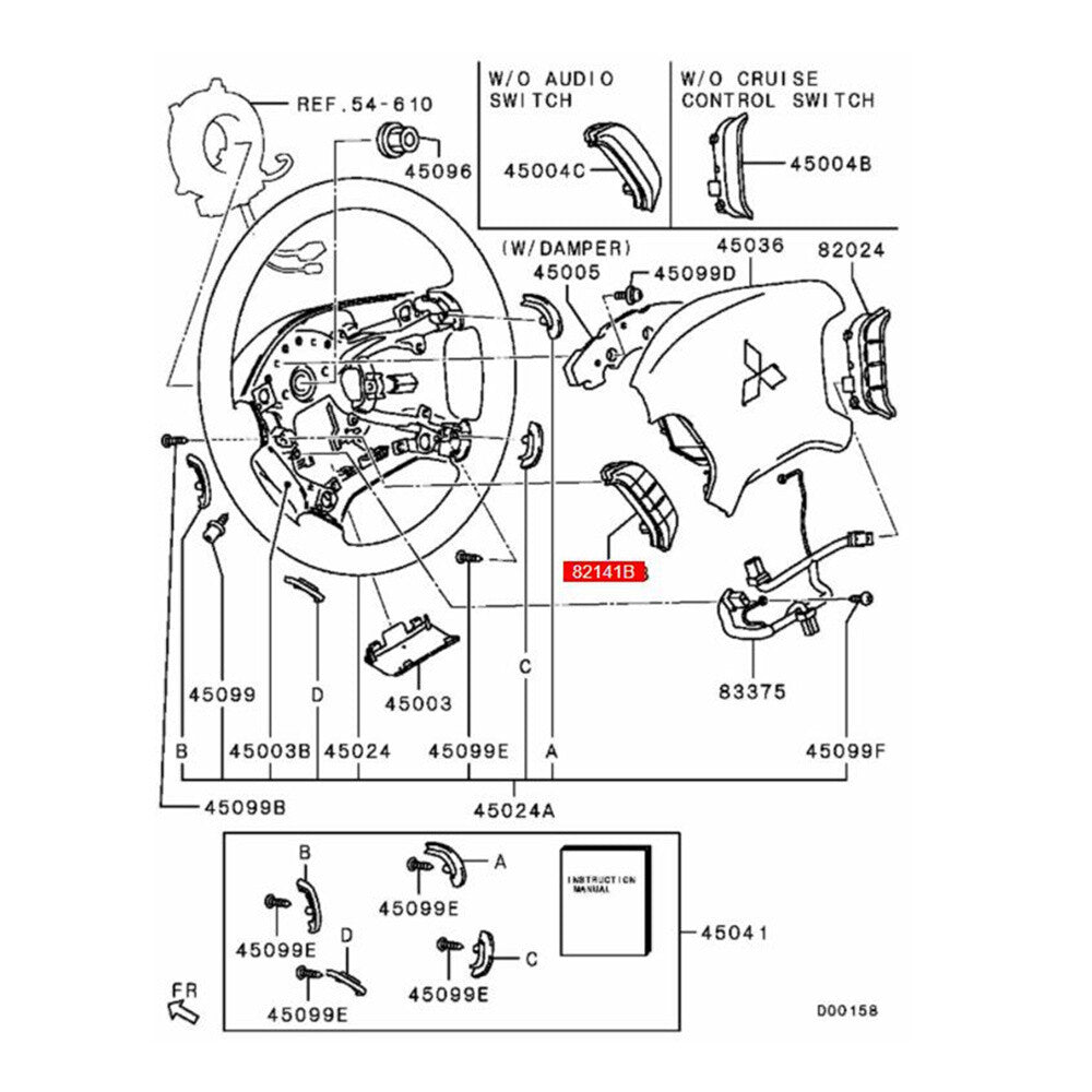 Cruise Control Switch for Mitsubishi Pajero (2007–2016)