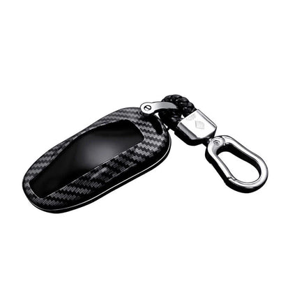 Carbon Fiber Key Fob Case Cover for Tesla Model 3, Model S (2017-2023)