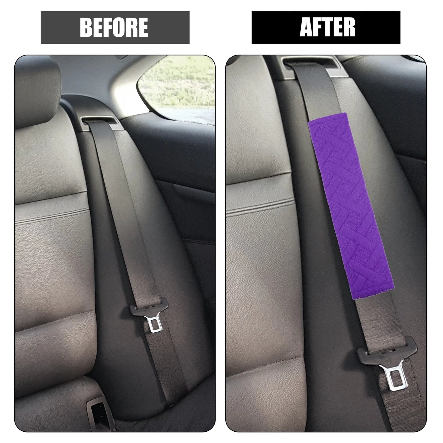 1 Pair Seat Belt Protector Pads for Car (Universal Fit)