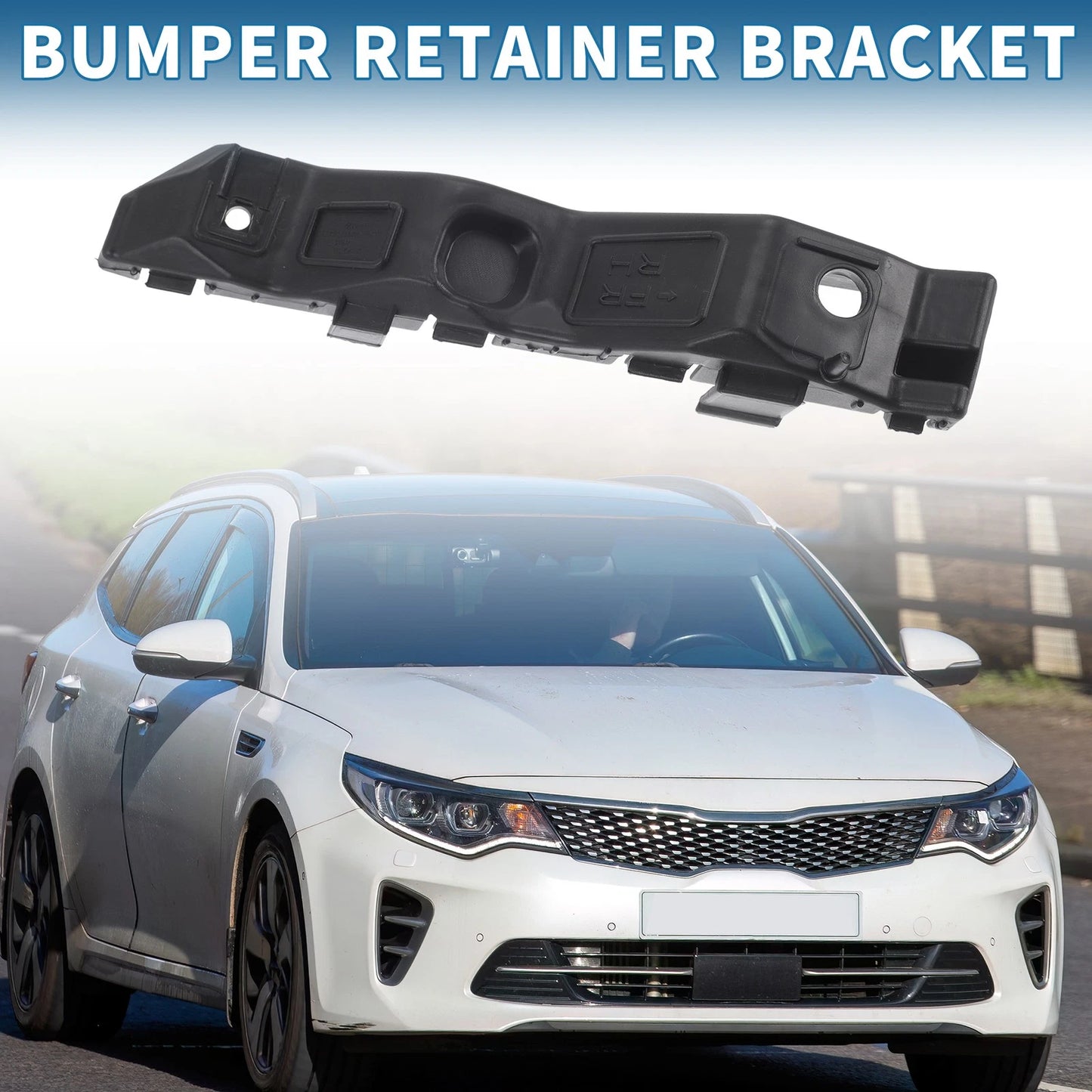 1pc Right Front Bumper Retainer Bracket No. 865142T000 for Kia Optima (2011–2013)