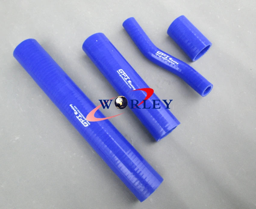Silicone Radiator Hose for Suzuki GT750 (1971–1977) - Blue/Red