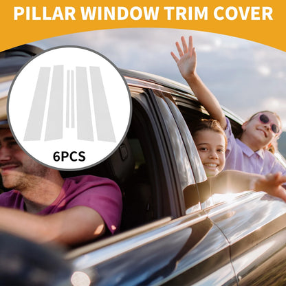 Set of 6 Door Pillar Window Trim for Lexus CT200 CT200h (2011–2017) Chrome